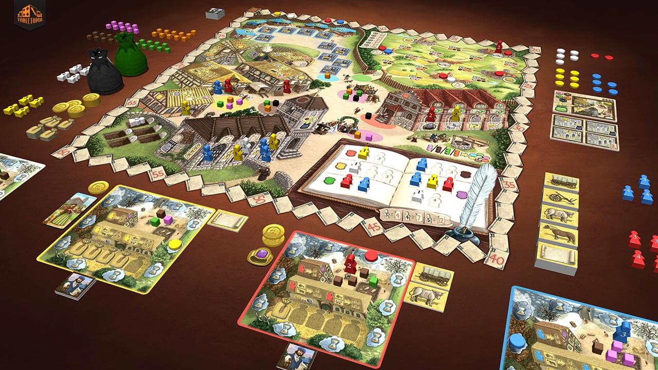 A game in progress on Tabletopia